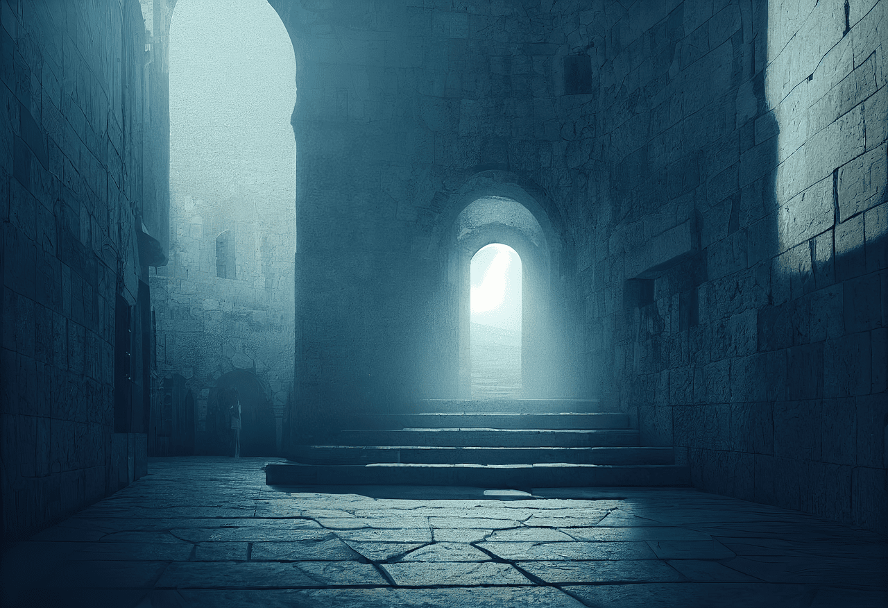 Illustration symbolique de l’entre-deux vies et du monde de l’âme