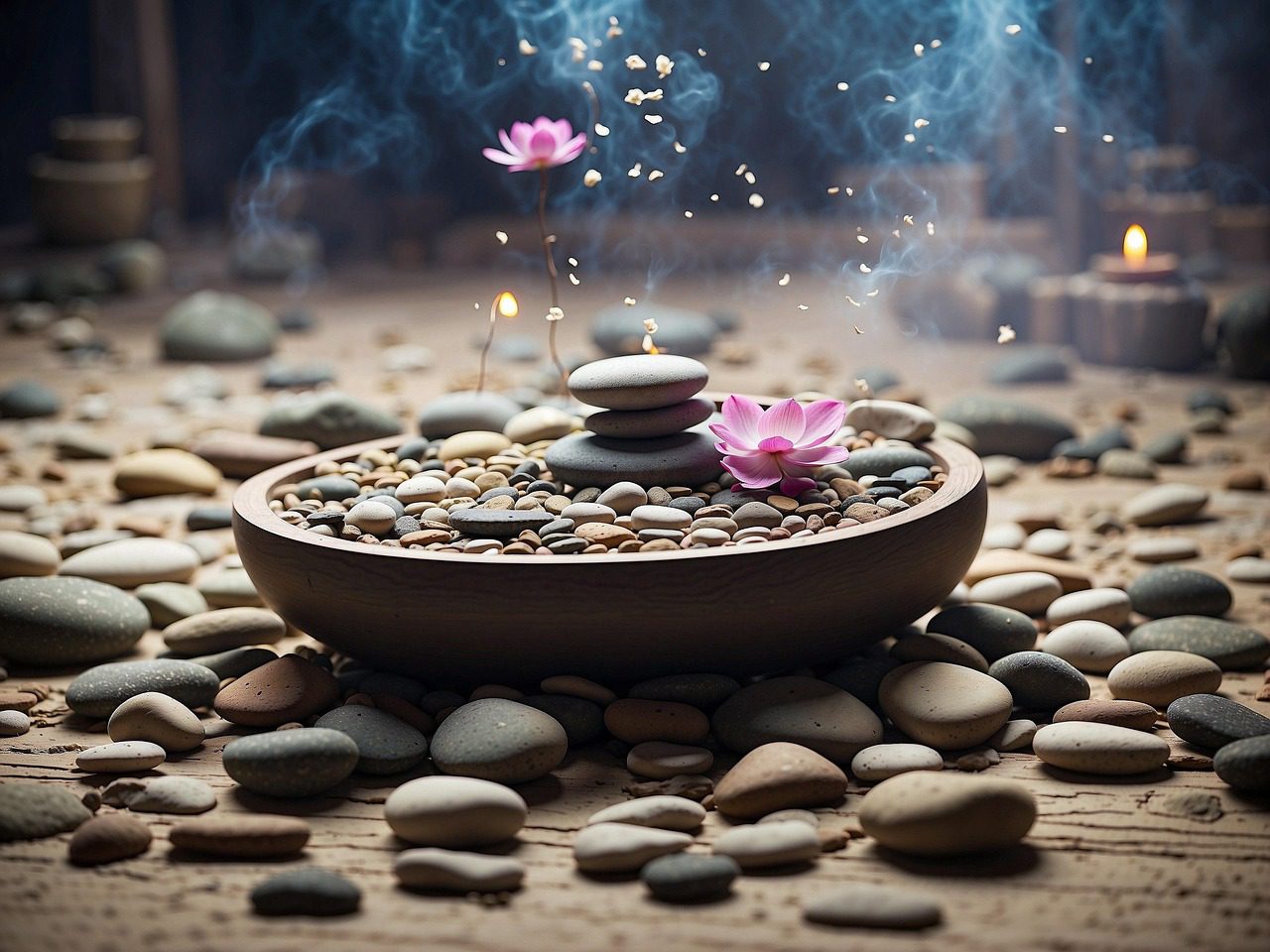 Illustration symbolique des souvenirs karmiques et de la mémoire de l’âme